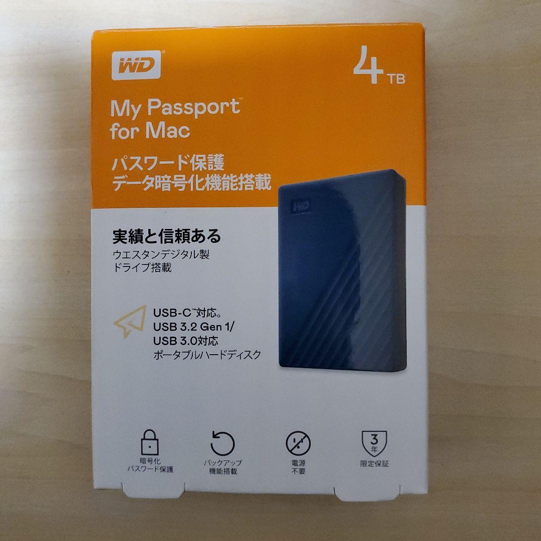 ラ*ア様 WD My Passport for Mac 4TB ポータブルハード