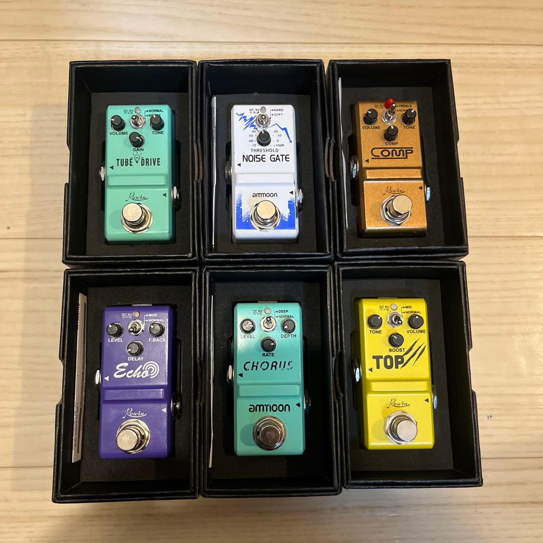 泣く泣く手放し価格　明日まで ナノサイズギターエフェクターセット 6種類