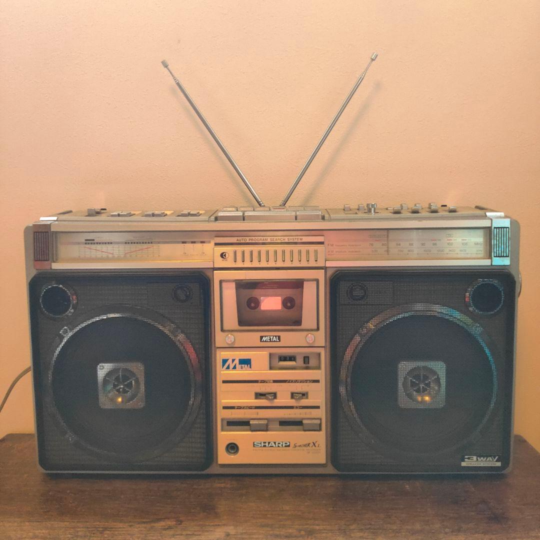 SHARP シャープ ラジカセ GF-508ST ラジオ付ステレオテープカセット
