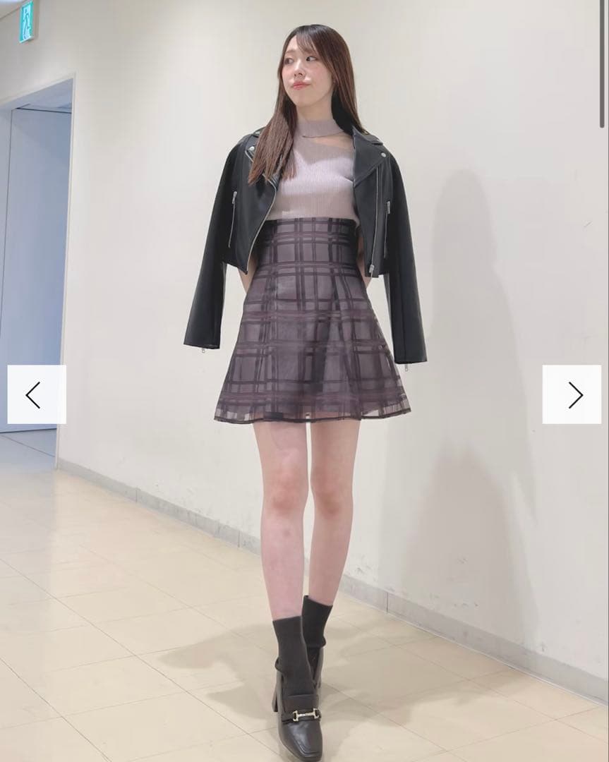 MERCURYDUO フェイクレザーコンパクトライダースジャケット