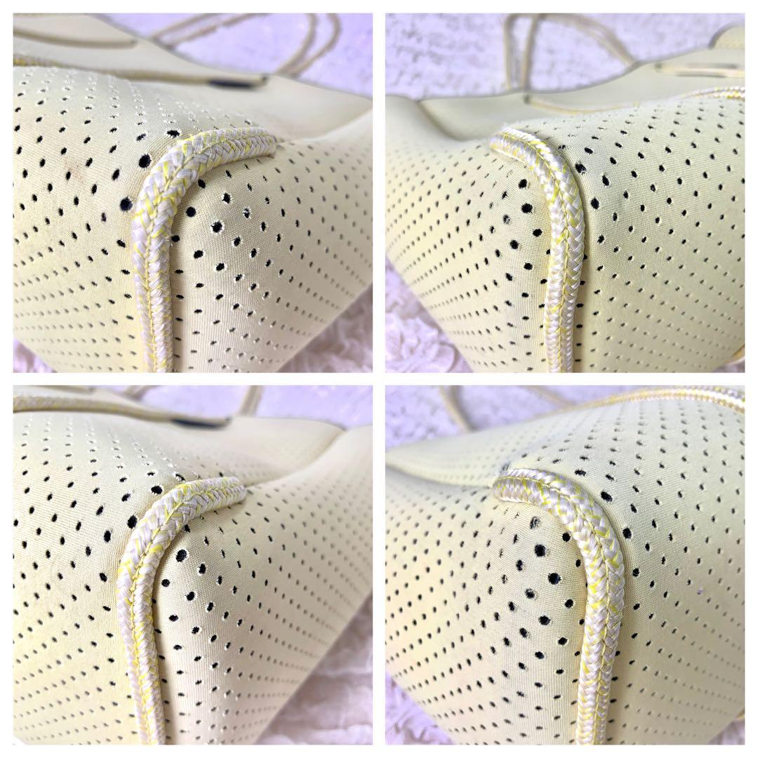 美品　STATE OF ESCAPE マザーズバッグ　ポーチ付き　イエローA4◎