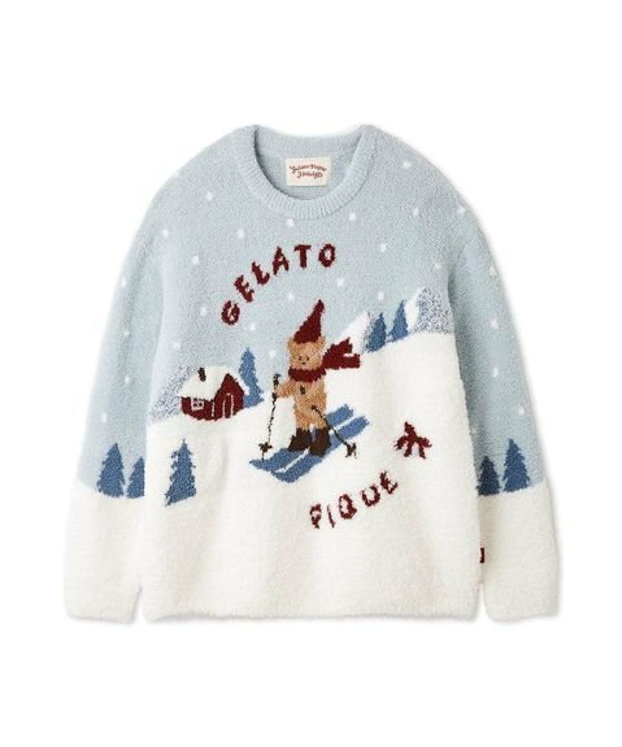 【ジェラートピケ】スキーベアジャガードプルオーバー