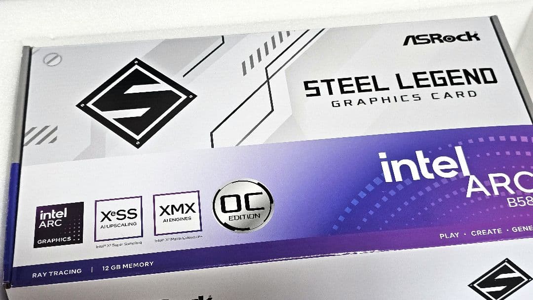 グラフィックボード・グラボ・ビデオカード Intel Arc B580 Steel Legend 12GB OC