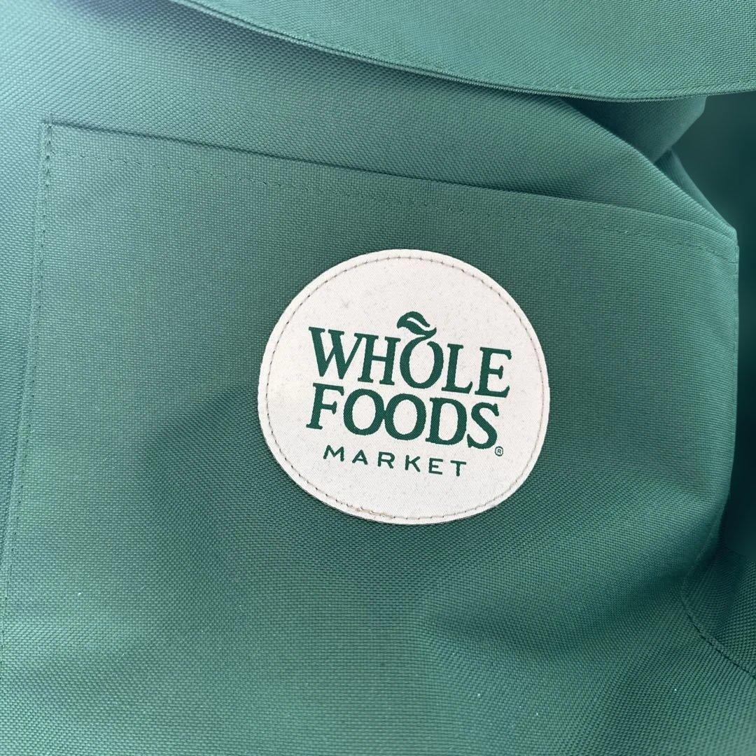 Whole Foods 緑のトート型キャリーカート