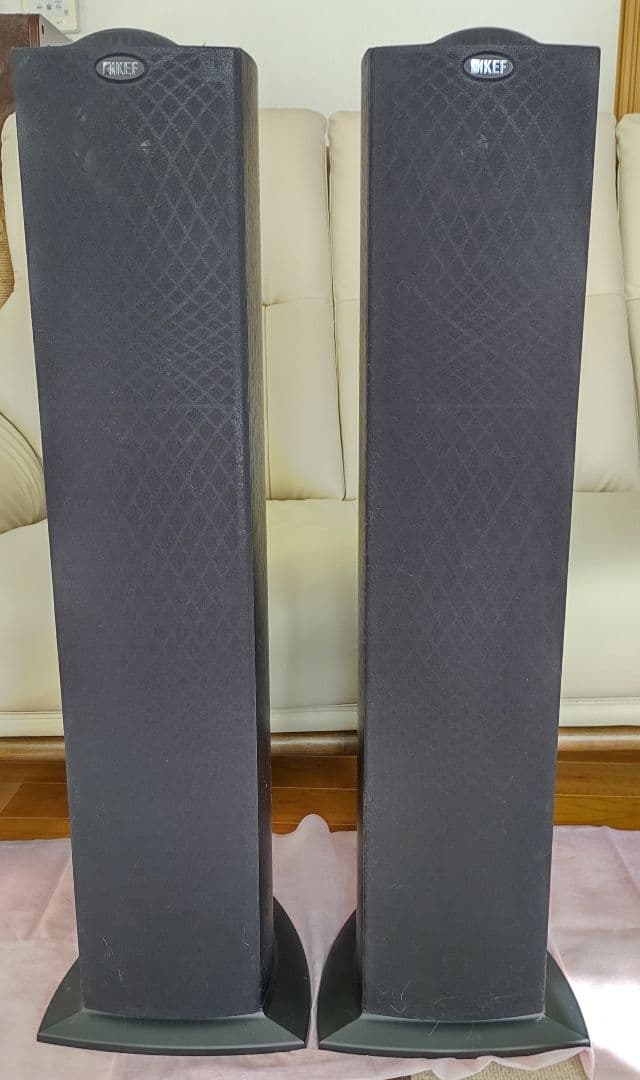 KEF iQ50 美品 トールボーイスピーカー 付属品一式 ベルデンケーブル ②