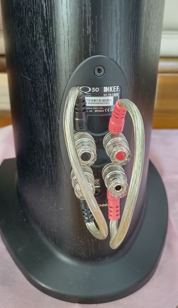 KEF iQ50 美品 トールボーイスピーカー 付属品一式 ベルデンケーブル ②