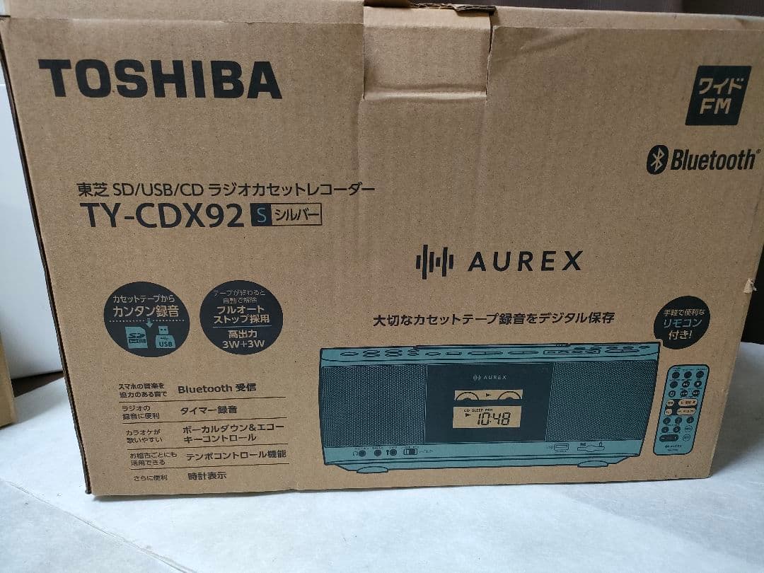 美品　 TOSHIBA TY-CDX92 Bluetooth　CD ラジカセ
