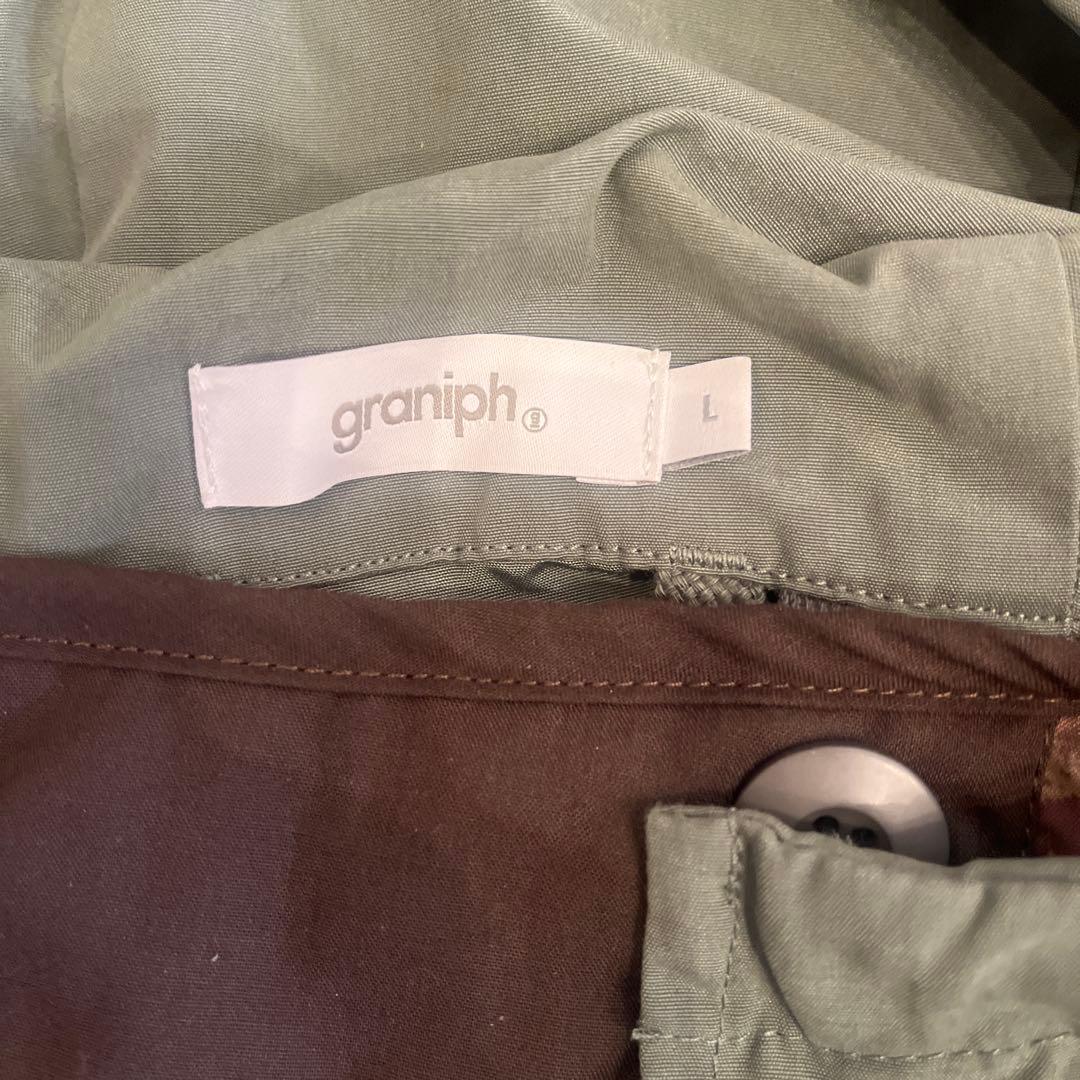 グラニフ ショートモッズコート IKAKU レッサーパンダ 3way Ｌ刺繍