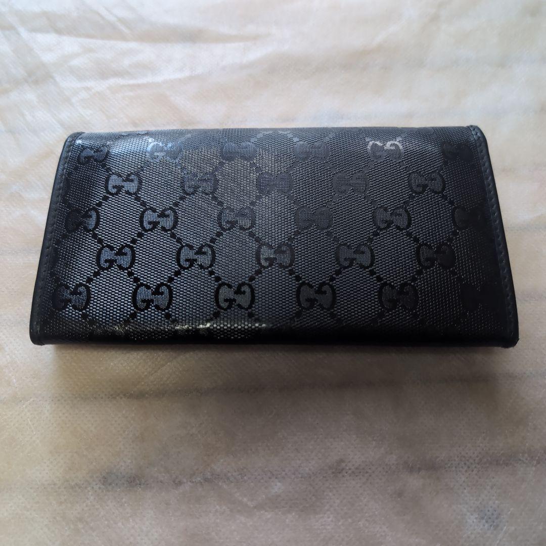 Gucci ブラック GGパターン 長財布