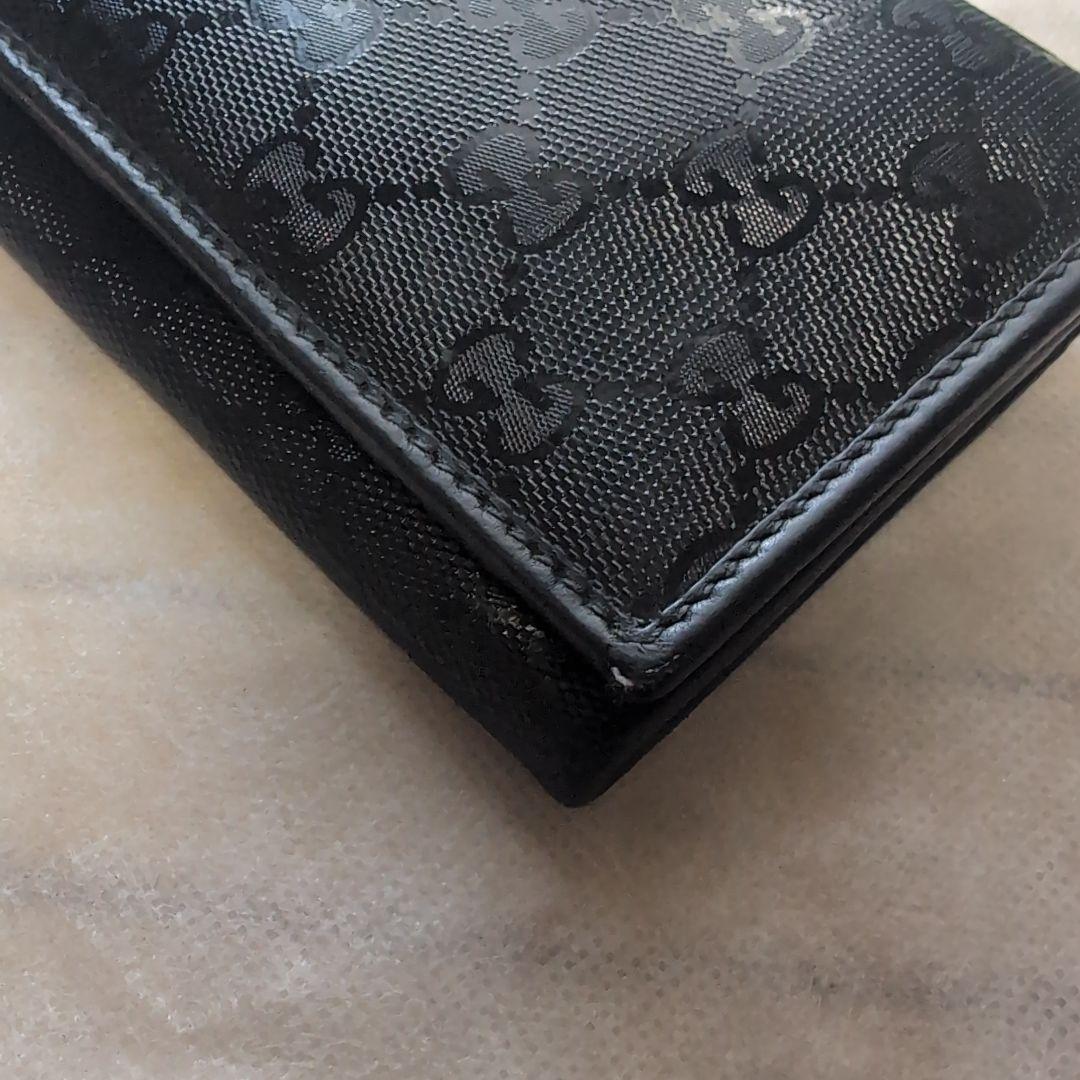 Gucci ブラック GGパターン 長財布