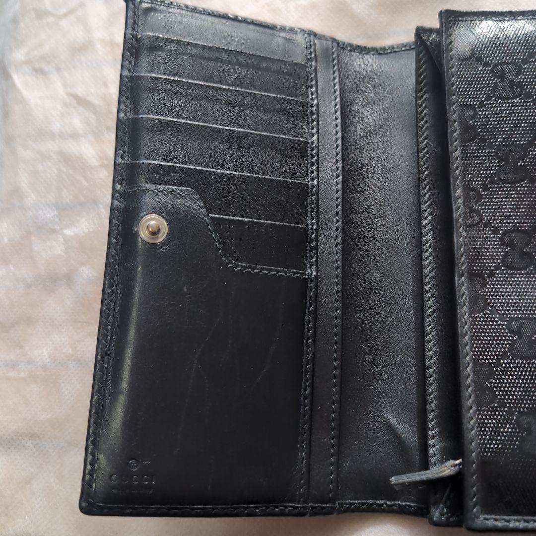 Gucci ブラック GGパターン 長財布