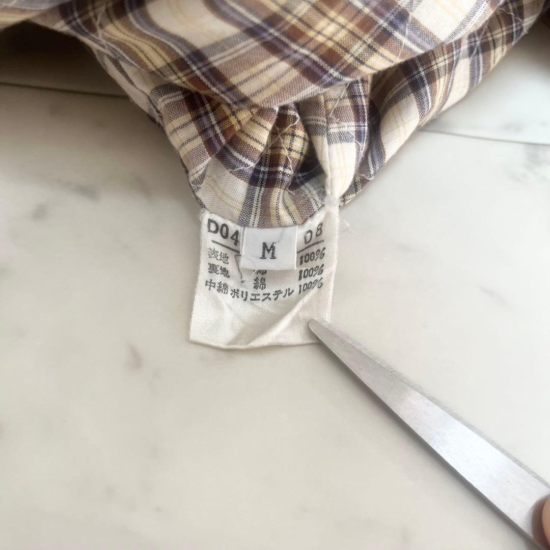 papas パパス モッズコート ミリタリージャケット ベージュブラウン M