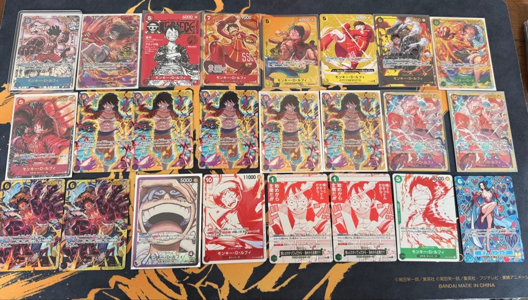 ONE PIECEカード　ルフィ＋ハンコック　24枚セット