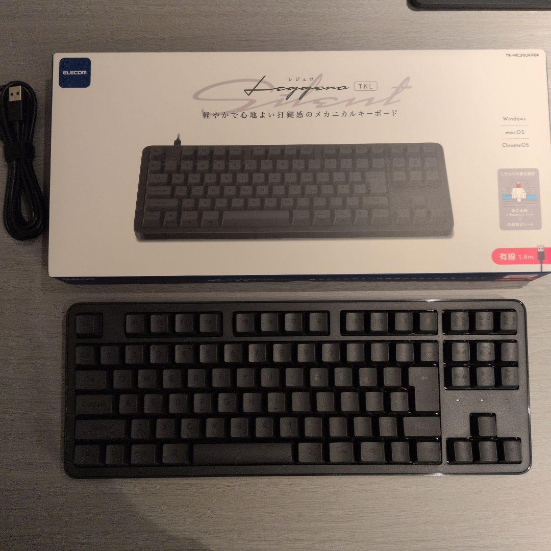 elecom Leggero 静音赤軸&filco パームレスト