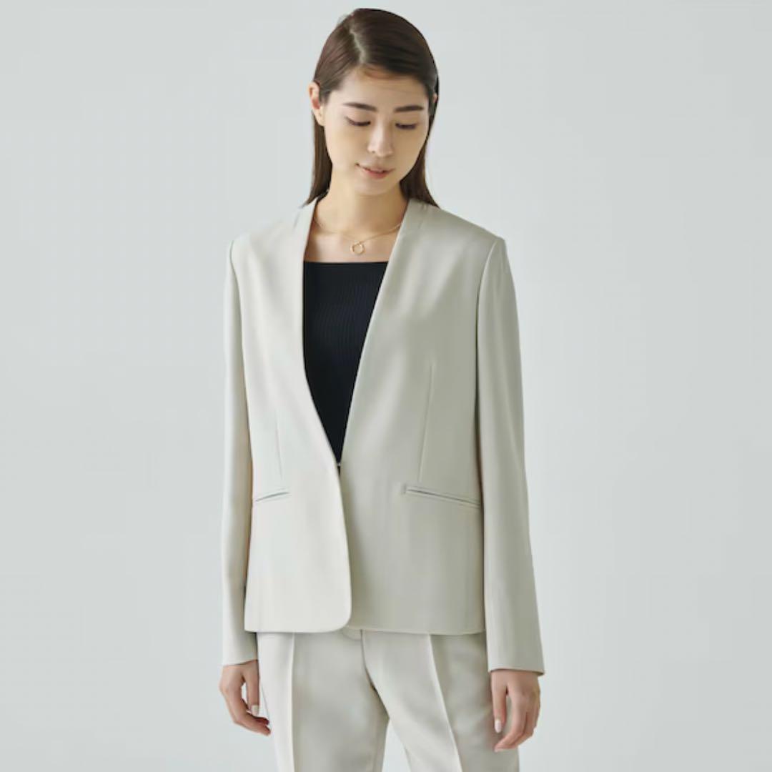 PLST スーツ セットアップ 2WAYライトストレッチカラーレスジャケット