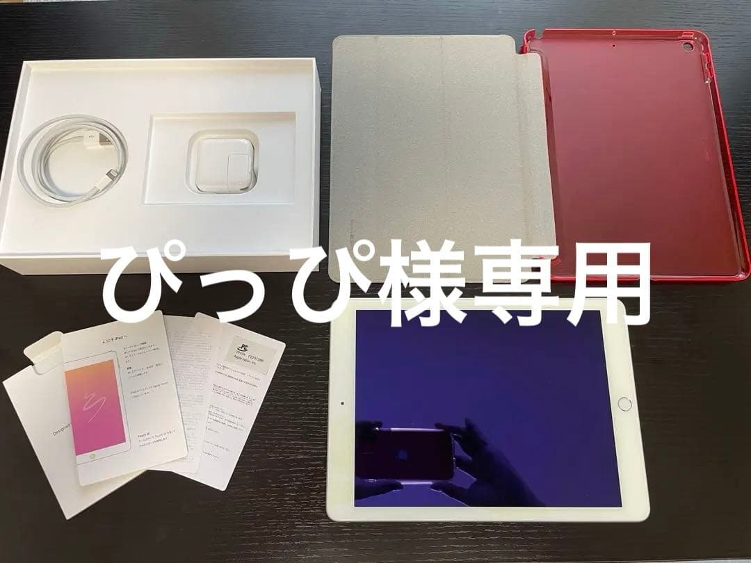iPad 第6世代 本体 充電ケーブル・iPadケース付き