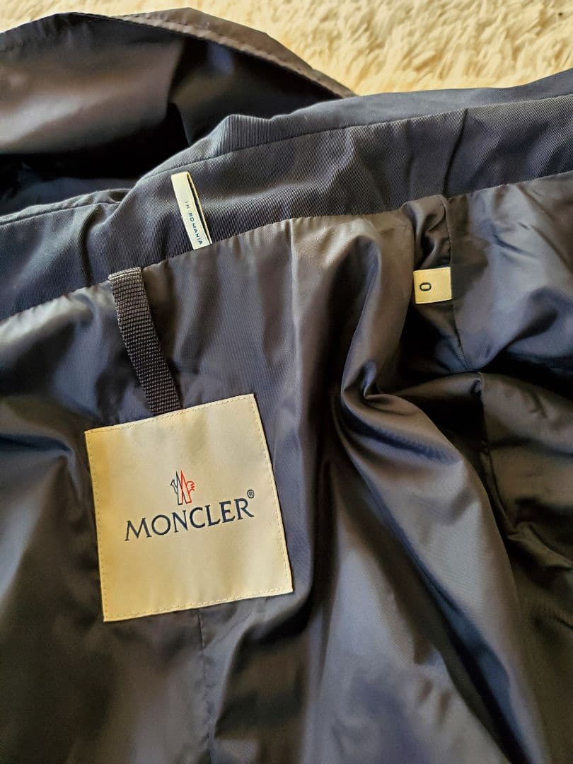 【ネネ】MONCLER SODALITE ベルト付 コート 0 紺 正規