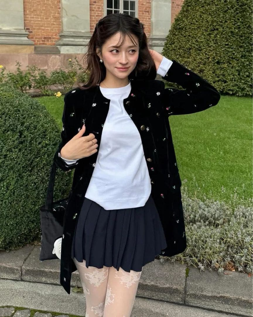 タグ付き新品 bibiy B. STARRY JACKET DRESS 刺繍