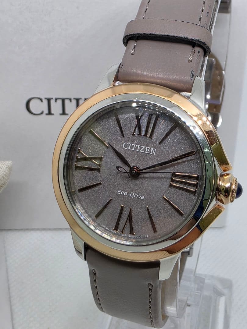 CITIZEN L シチズン エコドライブ EM1166-01Z 保証書・箱付き