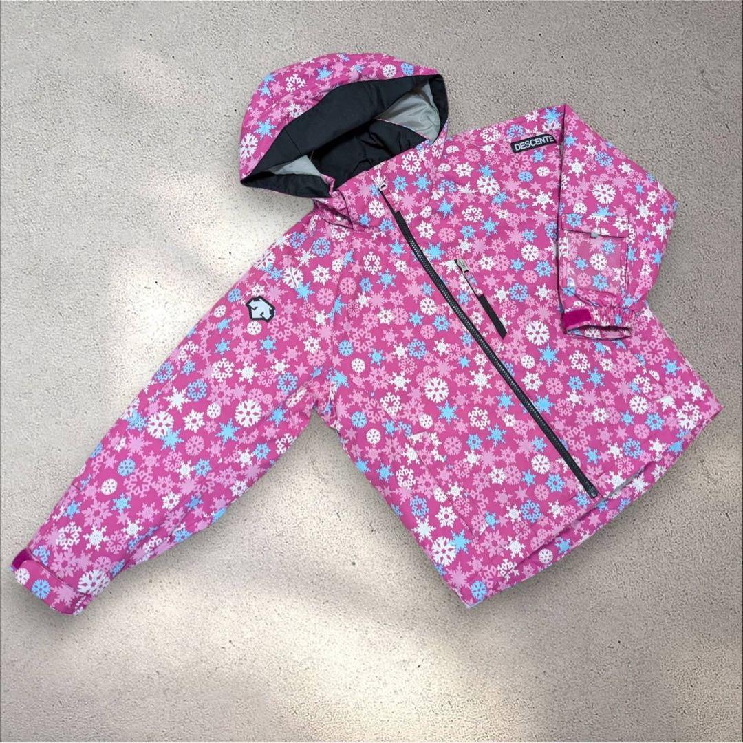 【美品】DESCENTE ヒートナビ スキーウェア 140cm
