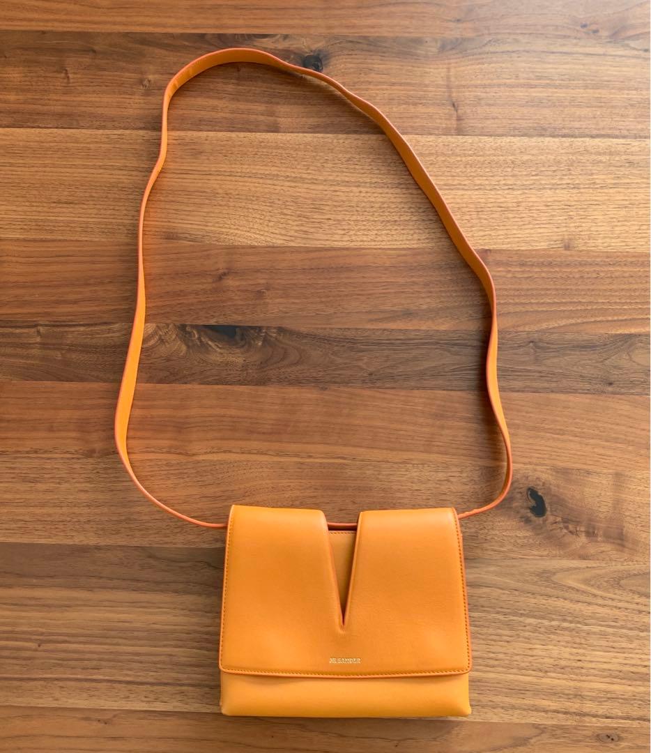 【美品】JIL SANDER ジルサンダー　バッグ　オレンジ