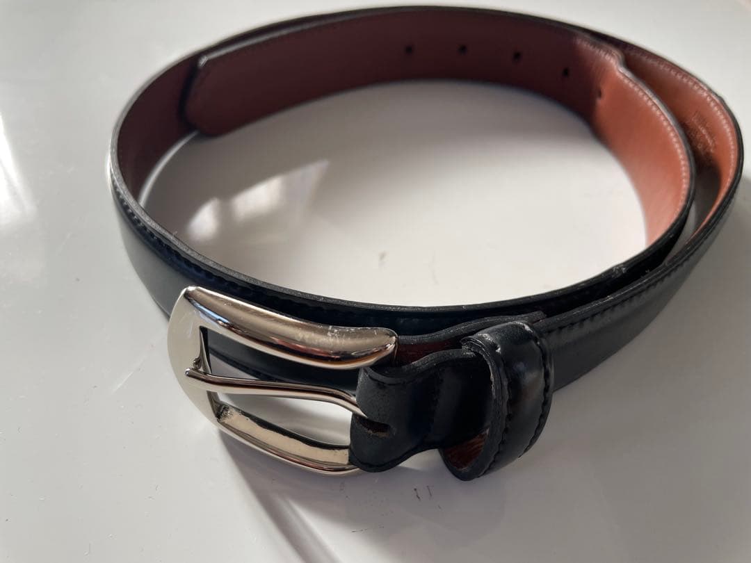 ALDEN コードバンベルト 黒　サイズ34/85cm