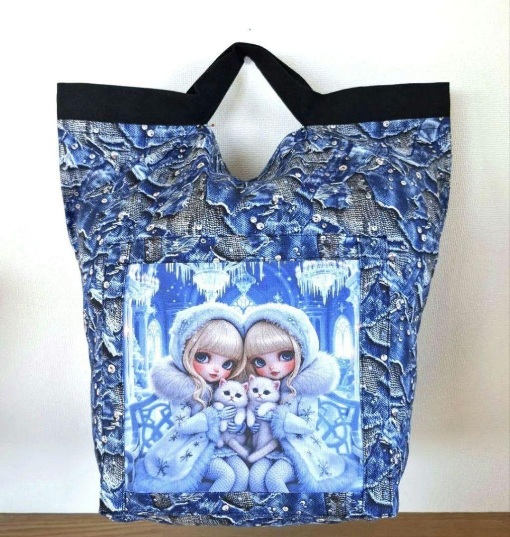 K☆K。。。★★様　 確認用　 【11月29日購入】エコバッグ　女の子パネル生地