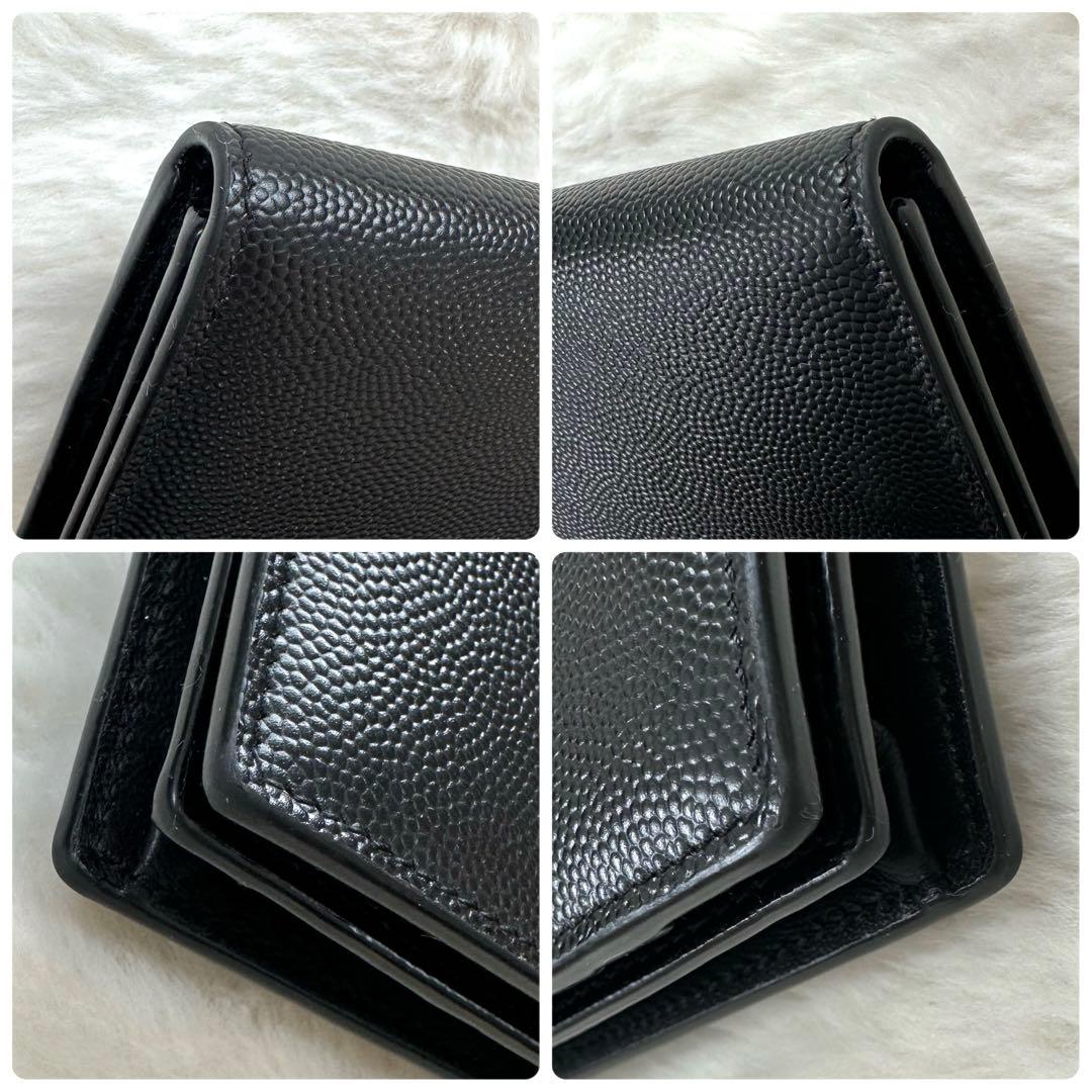 未使用級✨サンローラン カードケース 名刺入れ レザー ブラック ビジネス