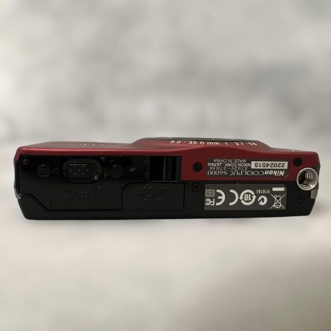 【訳あり動作品】Nikon COOLPIX S6000 レッド