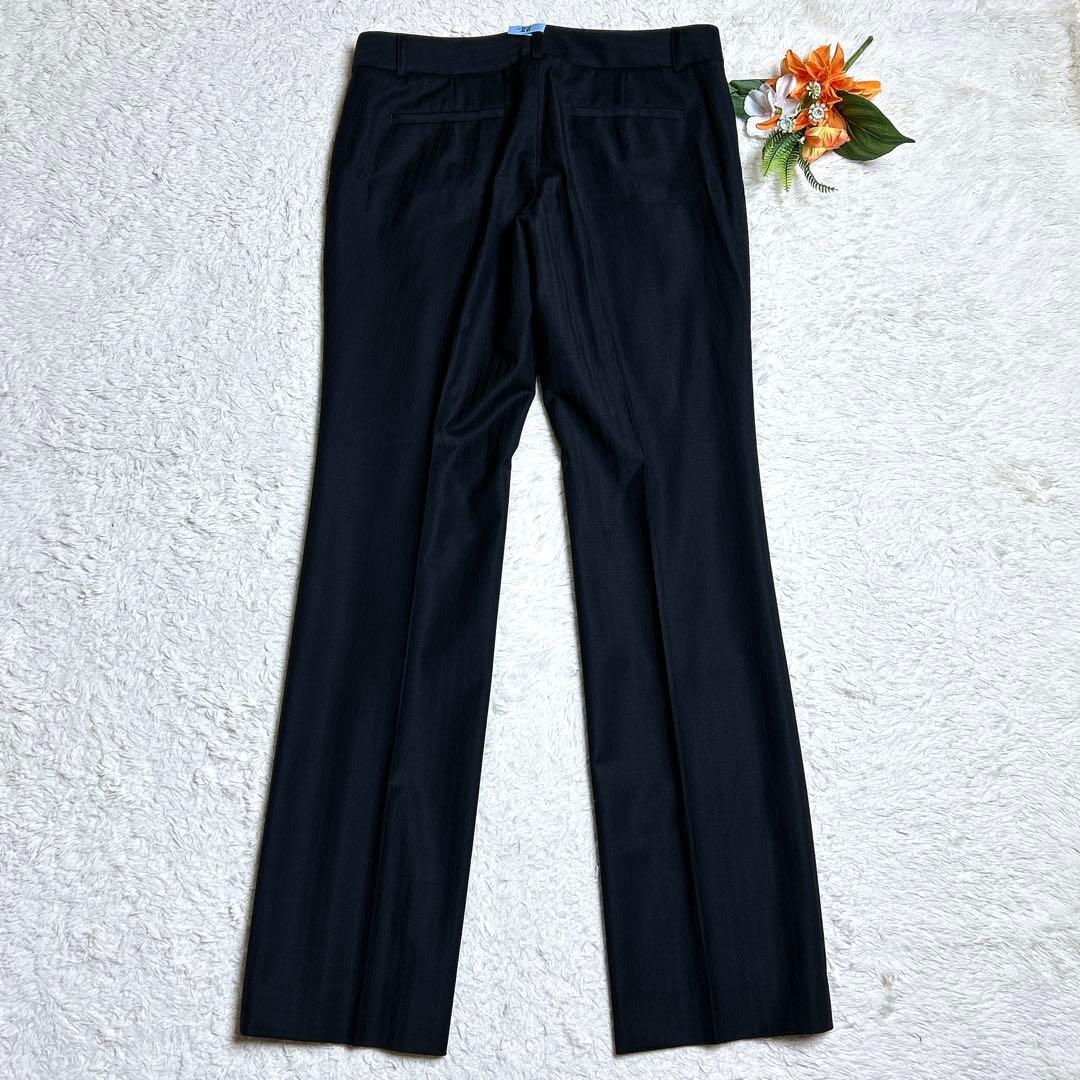 極美品/アイシービー　パンツセットアップ　ストライプ　フォーマル　11号