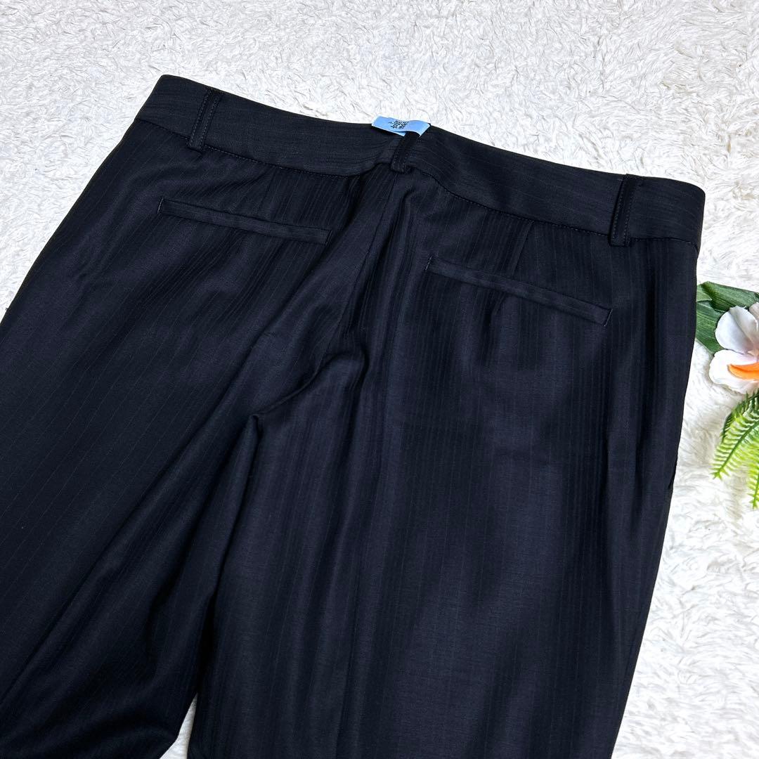 極美品/アイシービー　パンツセットアップ　ストライプ　フォーマル　11号