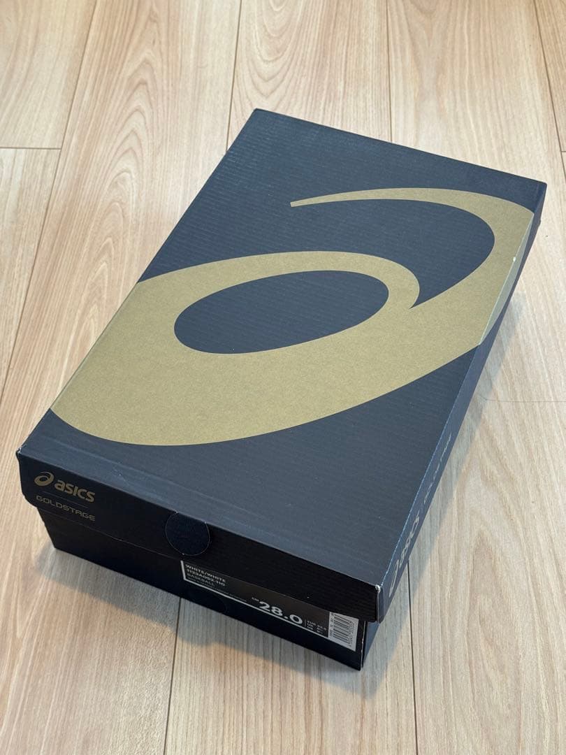 【新品未使用/希少】28cm (白)アシックス/GOLDSTAGE MA3