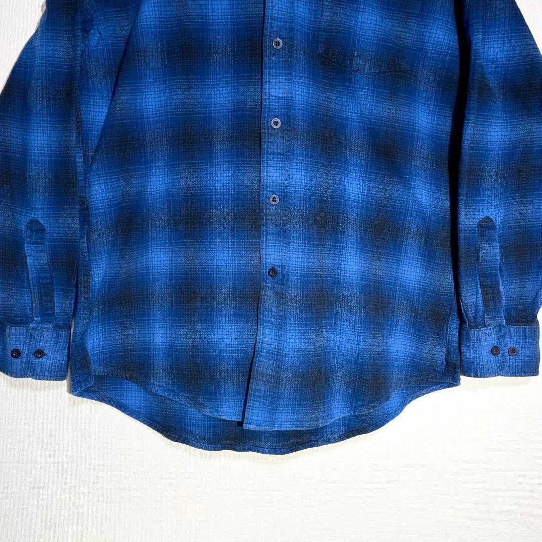 G*n様 【希少】 ペンドルトン オンブレ チェック ダーク ブルー シャツ L