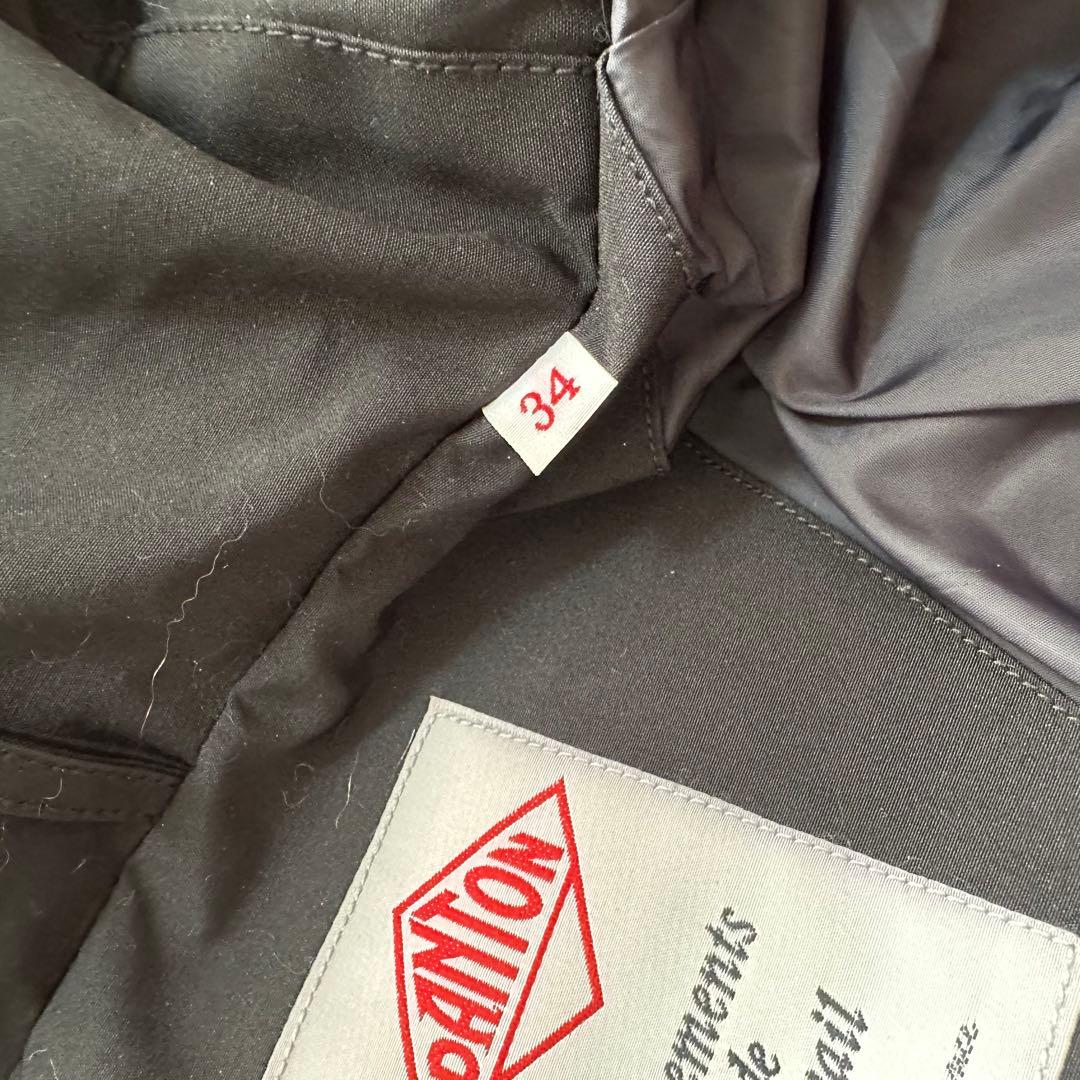 ダントン DANTON ダウンジャケット ファー フード ブラック S