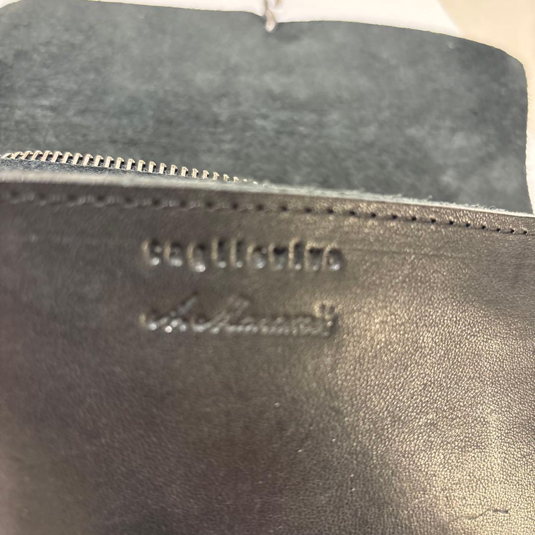 アレクサンダーマナミ　 ブラック革財布 ALEKSANDR MANAMIS