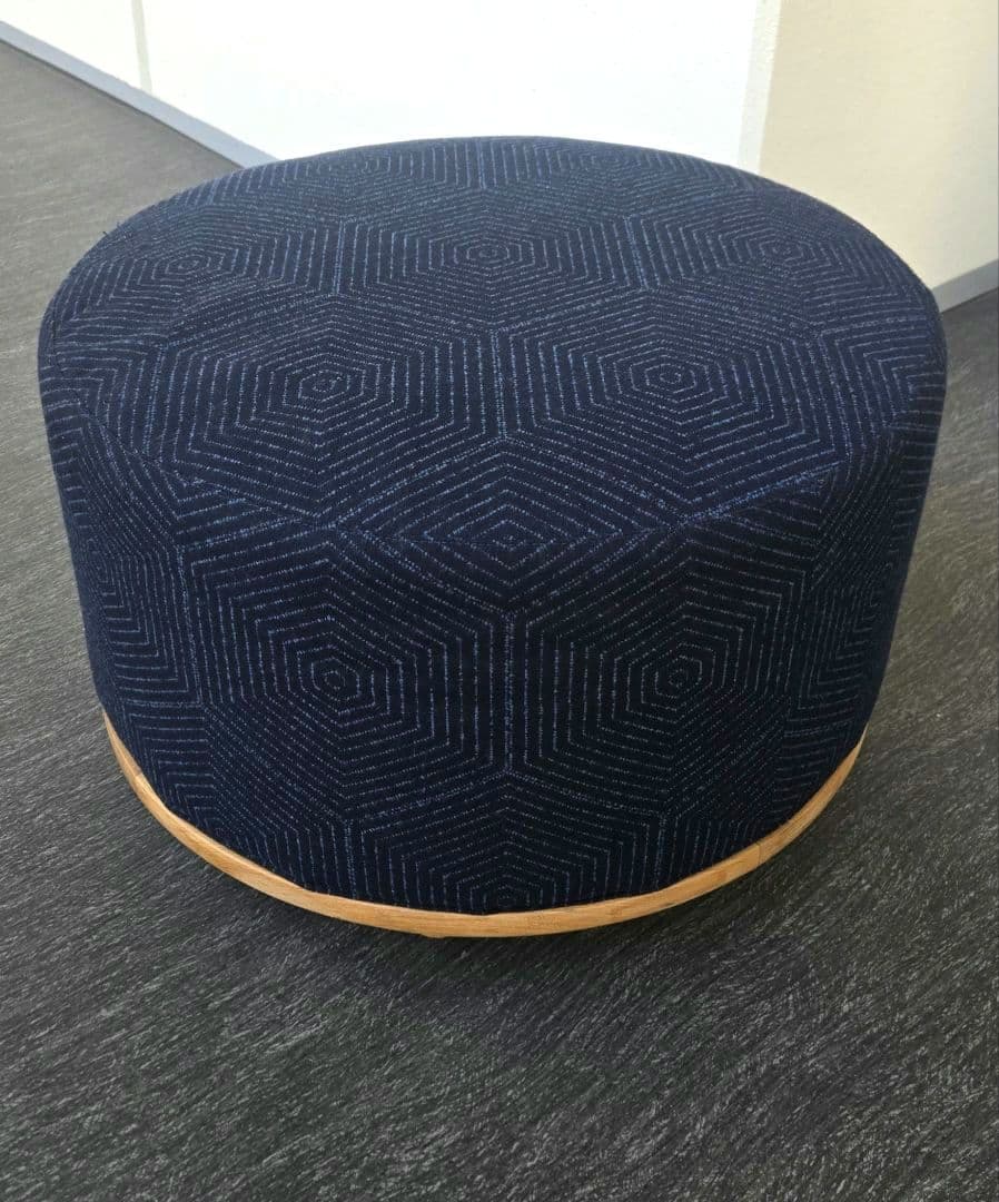 希少　スペインブランド　 POINT　別注ファブリックスラウンドツール　円形