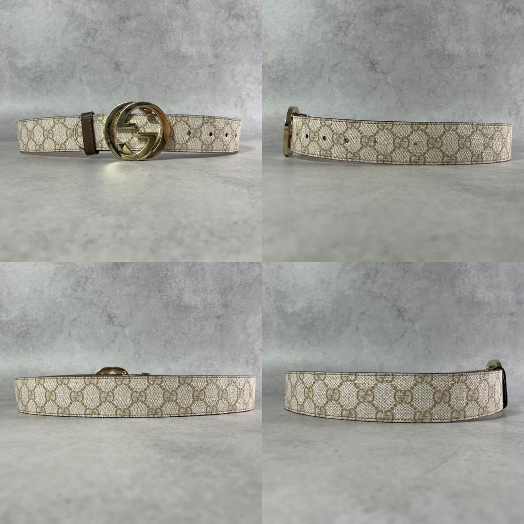いぶき✨ GUCCI ベルト GGスプリーム インターロッキング デカロゴ