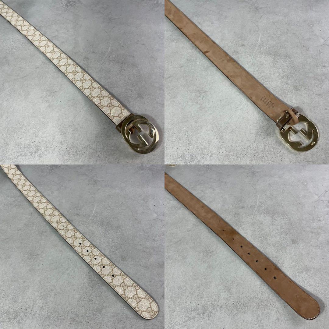 いぶき✨ GUCCI ベルト GGスプリーム インターロッキング デカロゴ