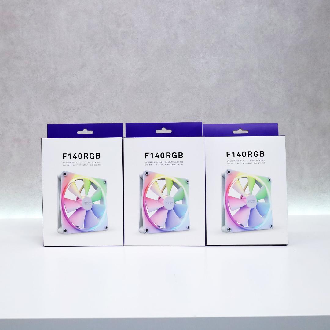 NZXT F140 RGB DUO WHITE 1個入×3個　㉙