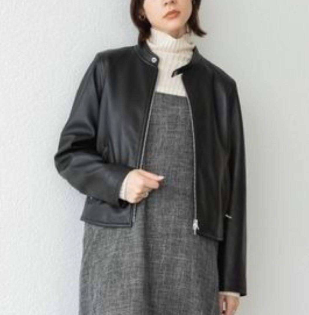 【新品未使用】ブラック レザージャケット JEANASIS（ジーナシス）