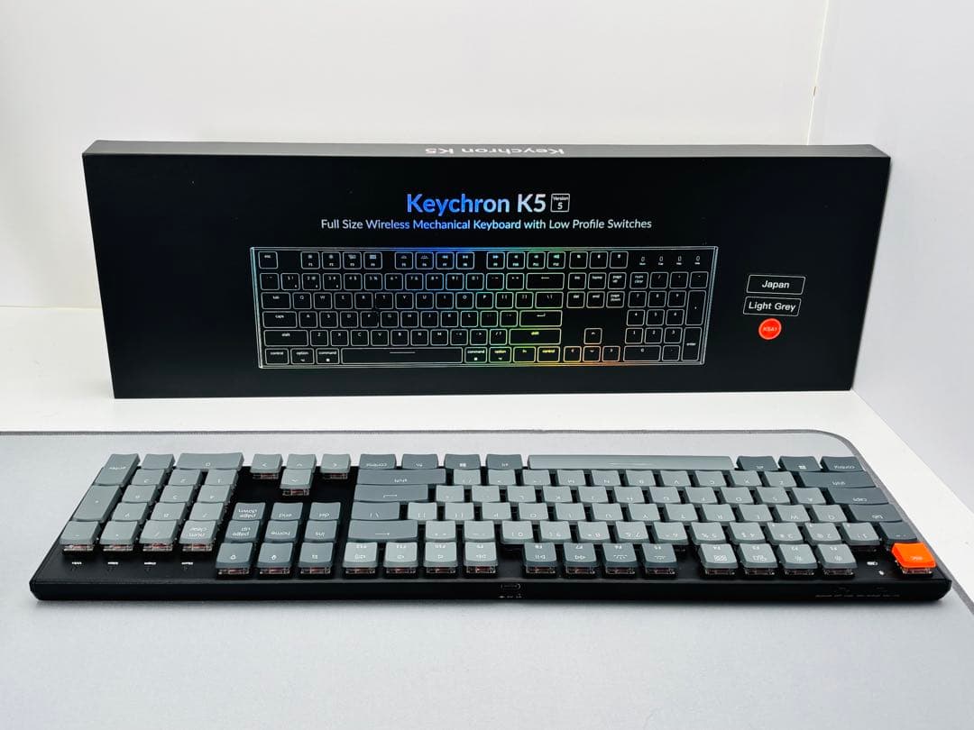 Keychron K5 ロープロファイル　ワイヤレス　メカニカルキーボード★US