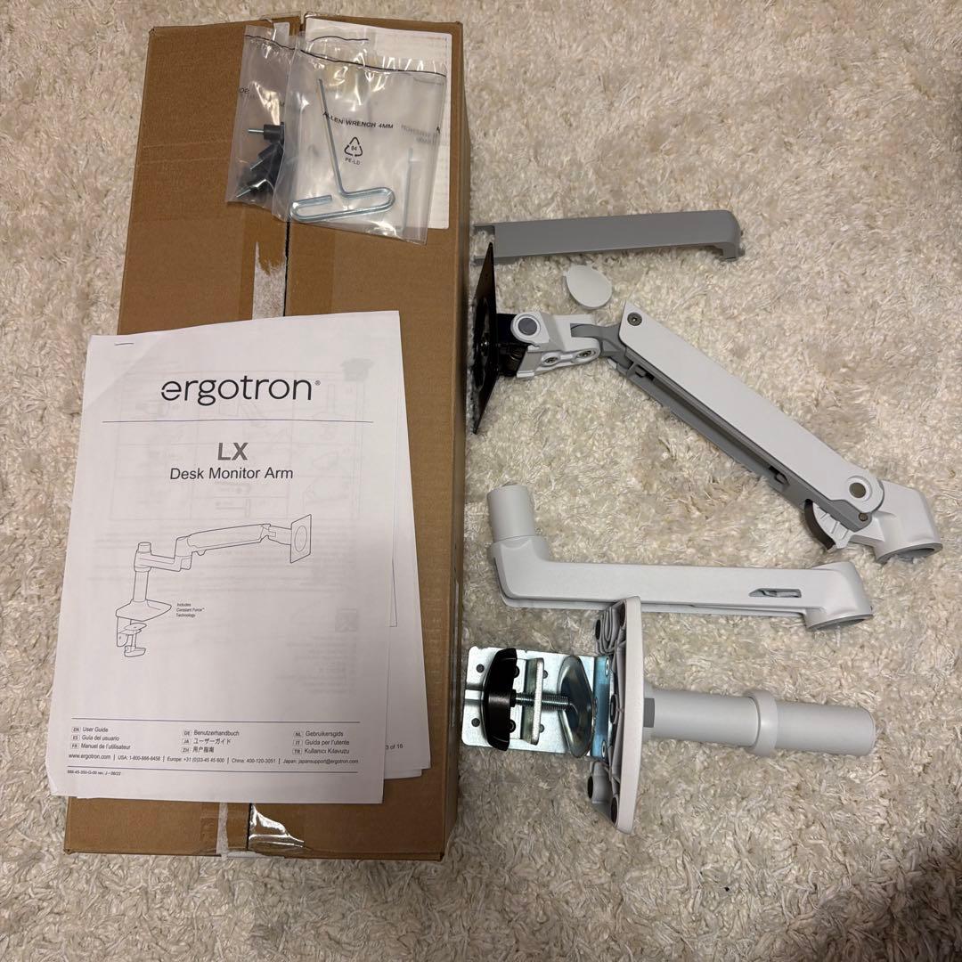 Ergotron（エルゴトロン）モニターアームLX ホワイト