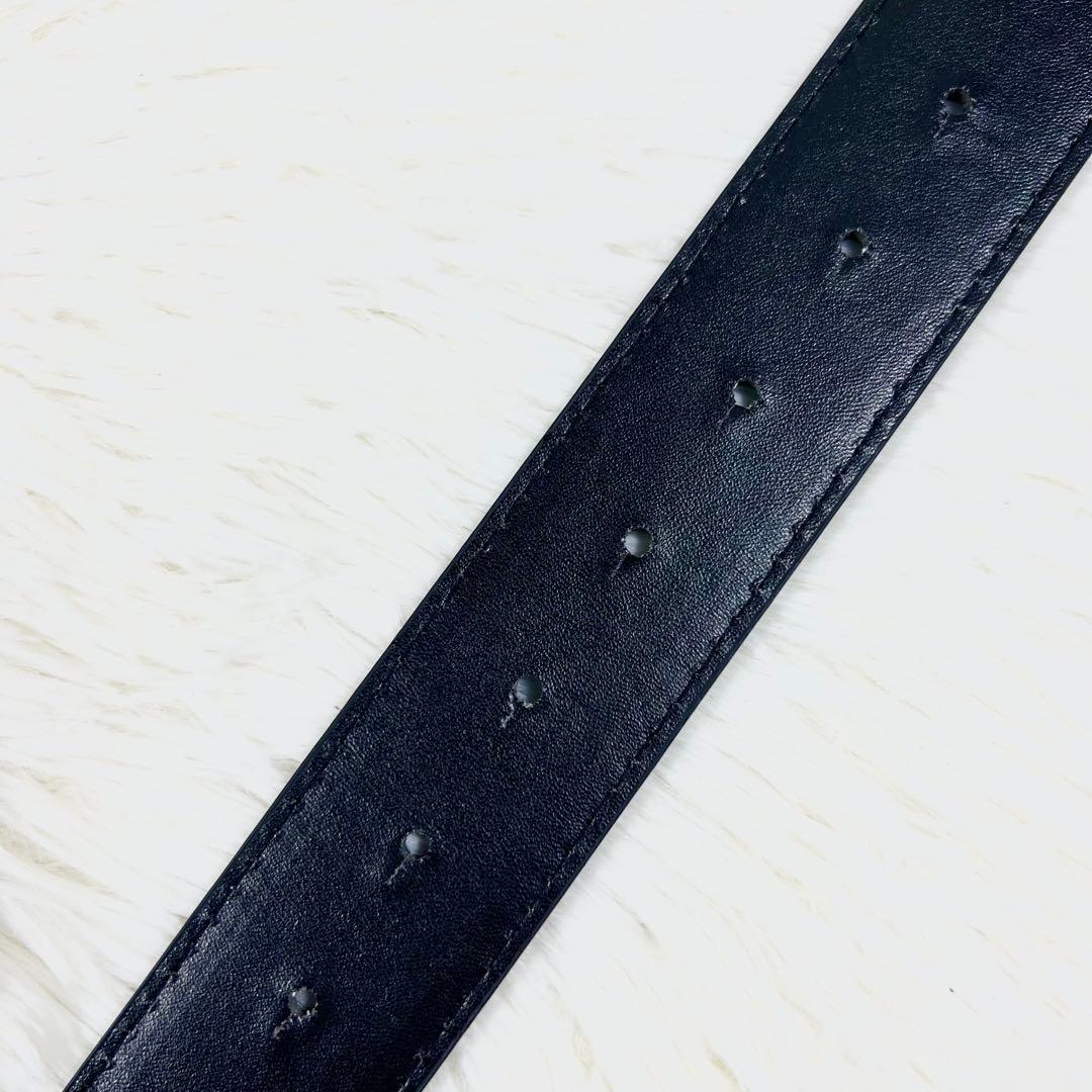 極美品✨GUCCI ベルト 黒 マーモント ゴールド金具 ダブルG