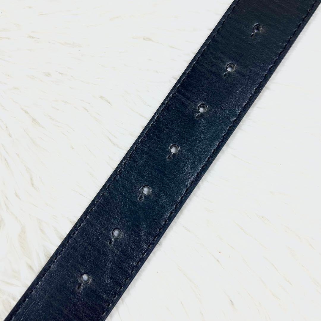 極美品✨GUCCI ベルト 黒 マーモント ゴールド金具 ダブルG