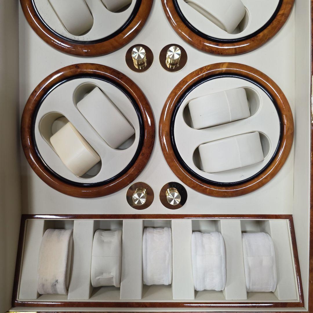 ロイヤルハウゼン木製 時計ワインダー 8本収納巻き時計