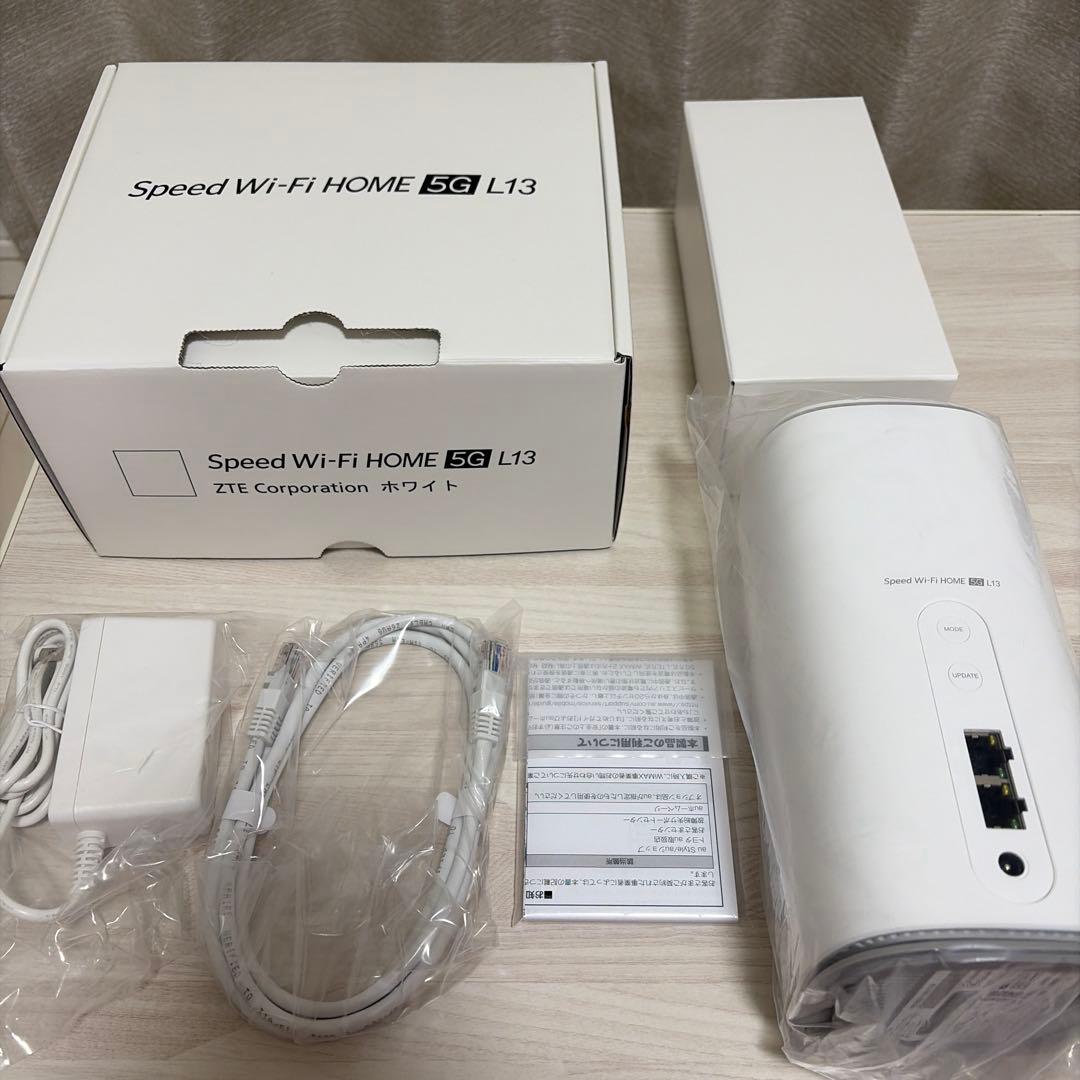【新品未使用】ZTE Speed Wi-Fi  5G L13 ホワイト