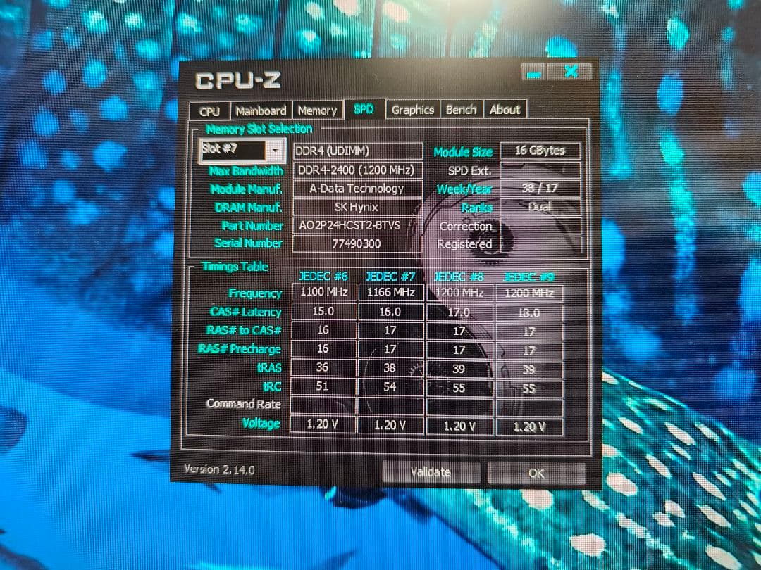 メモリー ADATA DDR4 2400 16GB