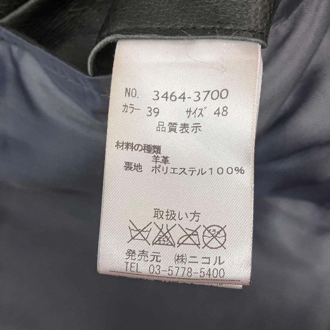 00s y2k ニコル NICOLE シングル ライダース レザー ジャケット