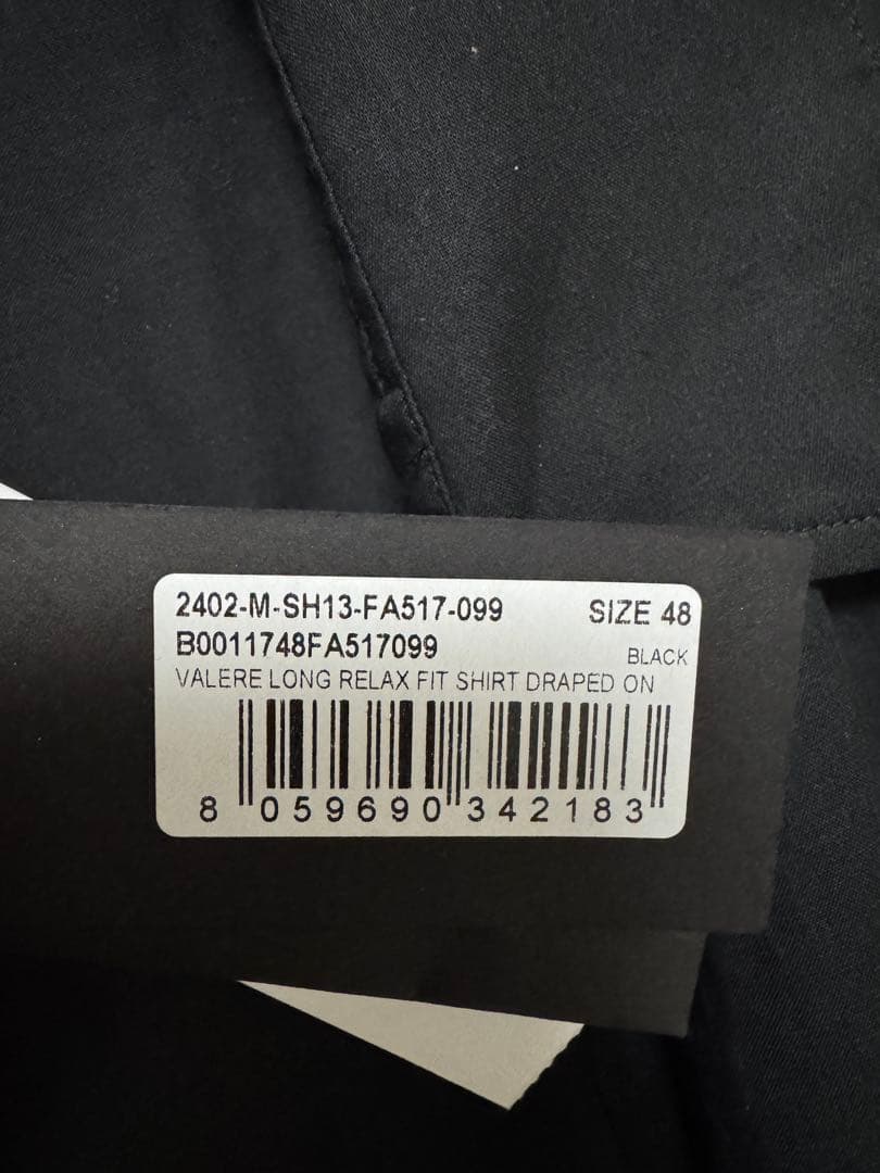 【新品】ANN DEMEULEMEESTER 24AW ロングシャツ