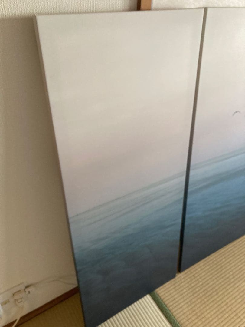 （廃盤）IKEA アートパネル PJÄTTERYD 3点セット 飛び立つ鳥の絵